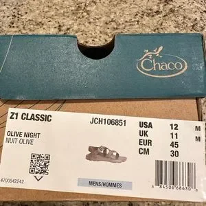 Chaco | Shoes | Mens Chaco Z Classic Size 12 Olive Night New With Tags ...